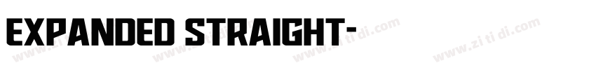expanded straight字体转换